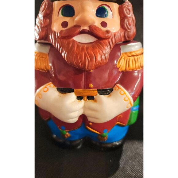 Vintage Kitschy Nutcracker Soldier Ceramic Cookie Jar - Picture 2 of 10